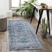 Blue 79 x 0.31 in Area Rug - Langley Street® Fitz Oriental Royal Area Rug Polypropylene | 79 W x 0.31 D in | Wayfair