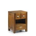 Table de chevet en bois marron L 45 cm