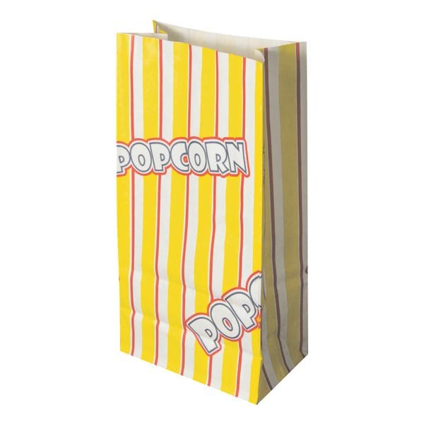 Papstar 100 Popcorn-Tüten gelb 1,3 L - 20,5 x 10,5 x 6 cm gelb Image