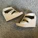 Michael Kors Shoes | Michael Kors Wedge. 4.5in Wedge. Tts 7.5 | Color: Cream | Size: 7.5