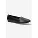 Extra Wide Width Women's Thrill Pointed Toe Loafer by Easy Street in Black (Size 9 WW)