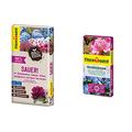 Floragard Bio-Erde Sauer 1x40 Liter - für Rhododendren, Heidelbeeren, Azaleen und Blaue Hortensien & Rhodohum 40 L • Spezialerde • für Rohododendron, Azaleen, Blaubeeren und andere Moorbeetpflanzen