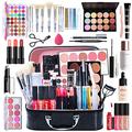 MKNZOME All-in-one Holiday Makeup Gift Set | Makeup Kit for Women Full Kit Cosmetic Essential Starter Bundle Include Eyeshadow Palette Lipstick Blush Foundation Concealer Face Powder Lipgloss Brush