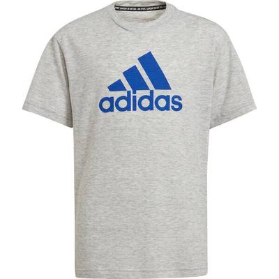 ADIDAS Kinder Shirt T-Shirt Badge of Sport Sum, Größe 128 in Grau Melange/Blau