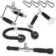 Cable Attachments for Gym, Lat Pulldown Attachments, Cable Pulley Attachments, Cable Machine Accessories for Home Gym, Tricep Rope, V Bar(V Handle + Tricep Rope + V-Shaped + Rotating Bar)