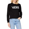 Vans Women's Classic V Crew Pullover Sweater, Black, S