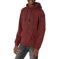 Quiksilver Men's Keller Hood Pullover Hoodie Sweatshirt, Merlot, Medium