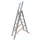 LFI Super-Lightweight 3-Way Combination Ladder for The Home - 9 Rung/6.3 metre