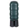 AMOS 100l Green Water Butt Kit, Tap Garden Water Butt, Easy to Assemble, Barrel Rain Water Collector with Stand, Diverter/Hose, T-Piece, Tap | Water Barrel Tank