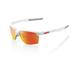 100 Percent Unisex Sportcoupe White Multilayer Mirror Lens Sonnenbrille, Weiß Matt-Glas/Rot (Crystal Hiper Red), Einheitsgröße