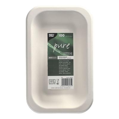 Papstar 100 Siegelschalen weiß 750 ml - 15 x 24 cm weiß