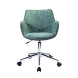 Etta Avenue™ Teen Cindy Microfiber Task Chair Upholstered in Green/Blue | 31.52 H x 21.67 W x 23.25 D in | Wayfair E607C87297C548F39C0937084F5719B3