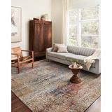 Blue/Brown 79 x 0.25 in Area Rug - Bungalow Rose Mainville Chevron Polypropylene Orange/Blue Area Rug | 79 W x 0.25 D in | Wayfair