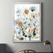Red Barrel Studio® Holland Spring Mix II - Picture Frame Print on Canvas Canvas, Solid Wood in Blue/Yellow | 42.5 H x 30.5 W x 1.5 D in | Wayfair