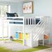 Kittitas Twin Solid Wood Low Loft Bed by Harriet Bee in White | 50 H x 0 W x 0 D in | Wayfair 5A0FB9B10D6941FBB33F62036EBC60BC