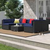 Sol 72 Outdoor™ Merton 7-Piece Patio Furniture Sets Outdoor Rattan Conversation Sets Synthetic Wicker/All - Weather Wicker/Wicker/Rattan | Wayfair