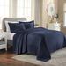 Latitude Run® Josann Solitaire Matelasse Bedspread Set Cotton in Blue/Navy | King Bedspread + 2 Standard Shams | Wayfair CHMB1374 39731638