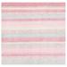 60 x 60 x 0.5 in Rug - Harriet Bee Gosselin Striped Handmade Tufted Wool Light Blue/Pink Area Rug | 60 H x 60 W x 0.5 D in | Wayfair