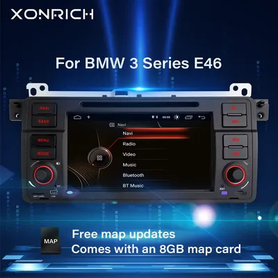 Autoradio pour avec lecteur multimédia et GPS stéréo DVD 1 din pour BMW E46 M3 Rover 75 coupé