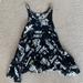 Free People Dresses | Free People Floral Lace Voile Trapeze Dress | Color: Black/Gray | Size: Xs