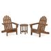 Trex Outdoor Furniture Cape Cod 3-Piece Adirondack Set