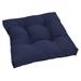 19-inch Square Indoor/Outdoor Tufted Chair Cushion - 19" x 19"