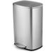 13-Gallon Modern Stainless Steel Kitchen Trash Can with Foot Step Pedal Design - 17" x 12" x 26" (L x W x H)