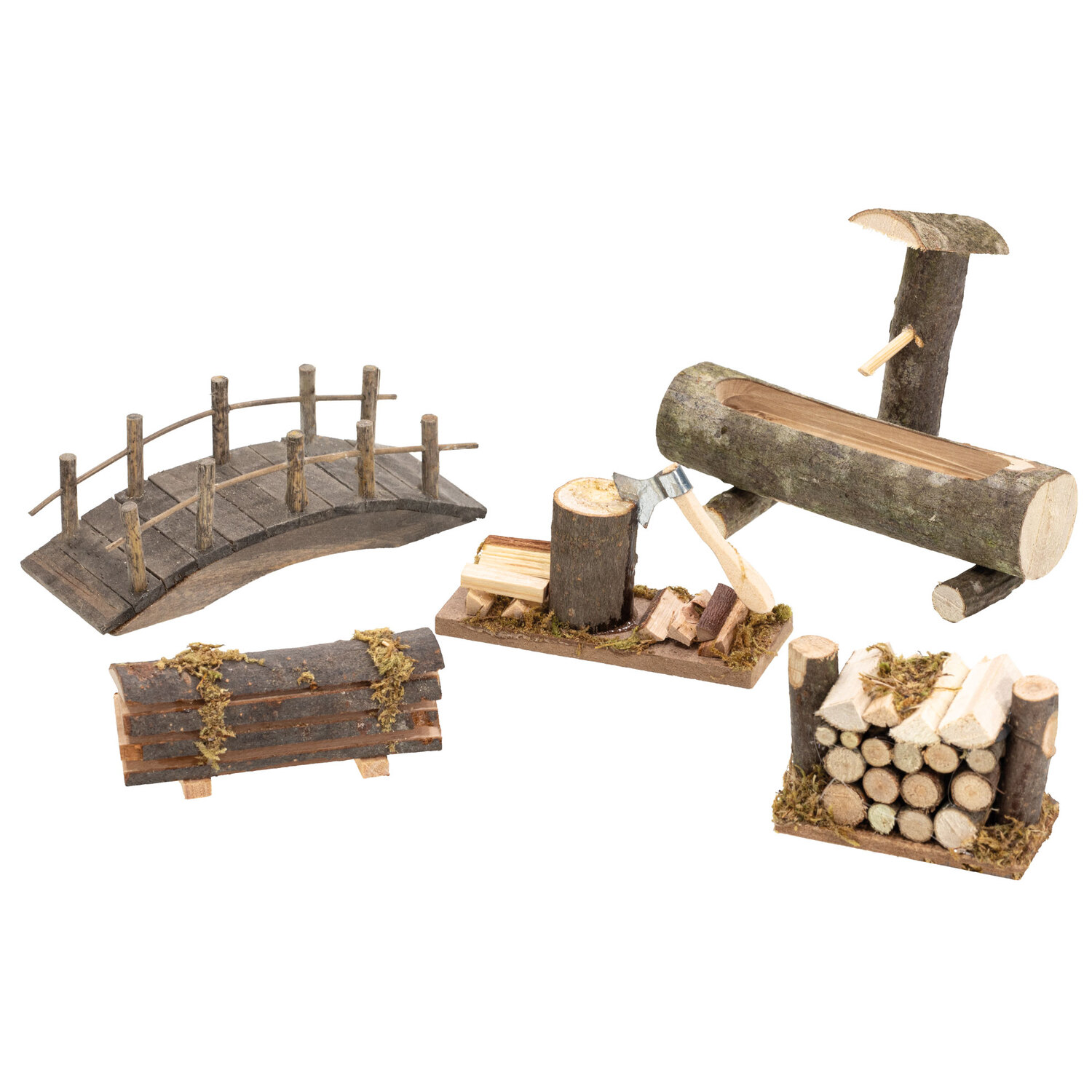 Accessoires pour crèche, 5-10 cm, 5 pièces