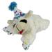 Blue Happy Birthday Mini Lamb Chop Dog Toy, Small, Blue / Multi-Color