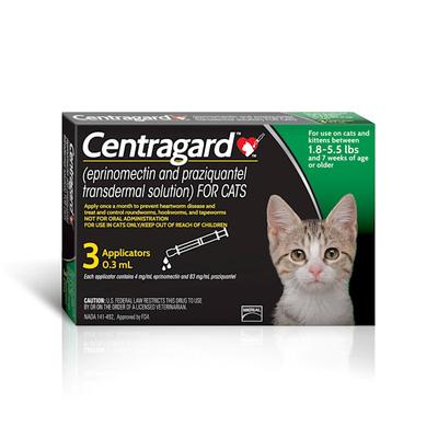 Centragard Topical for Cats 1.8 to 5.5 lbs