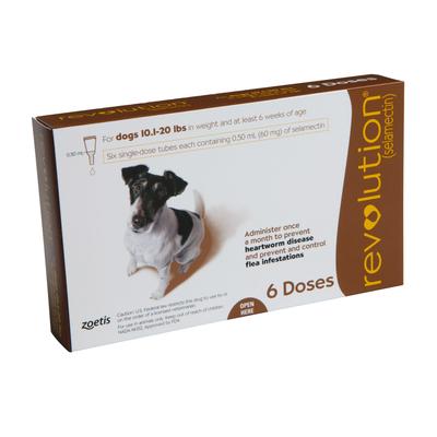 Revolution Topical Solution for Dogs 10.1-20 lbs, 12 Month Supply, 12 CT