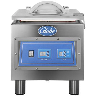 Globe GVP6 Chamber Vacuum Packaging Machine with 10 3/16" Seal Bar and Oil Pump