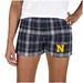 Women's Concepts Sport Navy/Gray Navy Midshipmen Ultimate Flannel Sleep Shorts