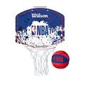 Wilson Mini-Basketballkorb NBA TEAM MINI HOOP, NBA-Logo, Kunststoff, Rot/Weiß/Blau
