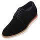 CALTO Men's Invisible Height Increasing Elevator Shoes - Black Nubuck Leather Lace-up Casual Derby - 3.2 Inches Taller - Y4222 black Size: 11.5