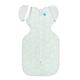 Love To Dream Swaddle Up Transition Bag Organic - Baby Unisex Patented Zip-off Wings Soft Gentle Transition Swaddling to Arms-Free Mint Large 8.5-11kg