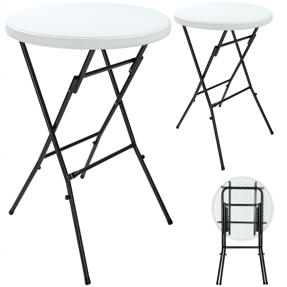Casaria Deuba Stehtisch Bistrotisch klappbar 72 x 110cm 2er Set Image