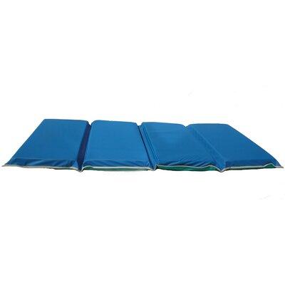 KinderMat® 2” Thick Folding Nap Mat Vinyl in Blue | 2 H x 24 W x 48 D in | Wayfair PZ-HDM302