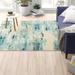 Blue 72 x 0.5 in Area Rug - 17 Stories Keimar Abstract Machine Made Power Loom Area Rug in Light Polypropylene | 72 W x 0.5 D in | Wayfair