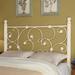 August Grove® Oldbury Metal Open-Frame Headboard Metal in White | 50.5 H x 61.5 W x 3 D in | Wayfair AGGR1188 34839403