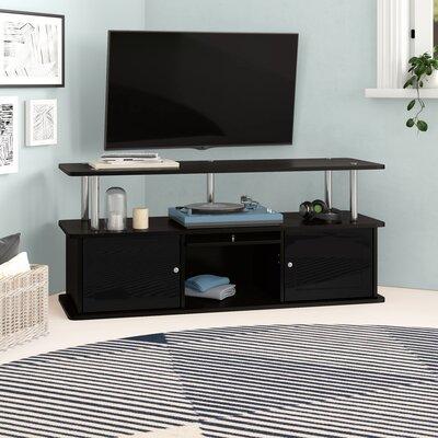 Zipcode Design™ Edwin TV Stand w/ 3 Storage Cabinets & Shelf for TVs up to 55 inches Wood in Brown/Gray | 20.5 H in | Wayfair ZIPC6053 34204364