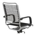 Inbox Zero Bungee Task Chair Upholstered/Bungee in Gray/Black/Brown | 43 H x 23 W x 27 D in | Wayfair 6C3542EB926E477580A8C27903692D7D