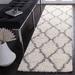 Gray/White 27 x 1.48 in Area Rug - House of Hampton® Alonnah Geometric Ivory/Gray Area Rug, Polypropylene | 27 W x 1.48 D in | Wayfair