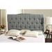 Ophelia & Co. Nicastro Panel Headboard Upholstered/Polyester/Linen in Gray | 54.1 H x 61.8 W x 5.3 D in | Wayfair 1E9E15557CAD4AC190F206626725E253