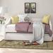 Lark Manor™ Brookston Daybed w/ Trundle Faux leather in White | 37.28 H x 42.72 W x 82.28 D in | Wayfair 496187511FF544118ED7DB4789A4D23C