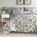 Alcott Hill® Chrysanthos Reversible Traditional 3 Piece Comforter Set Polyester/Polyfill/Cotton in Gray | Queen | Wayfair