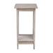 Ophelia & Co. Eamon Square Multi-Tiered Solid Wood Plant Stand Wood/Solid Wood in Gray/Brown | 24 H x 12 D in | Wayfair
