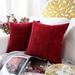 Latitude Run® Ayedin Square Throw Pillow Cover Polyester in Red | 18 H x 18 W x 0.2 D in | Wayfair 48A365BBC05D474A8E54BE716D542152