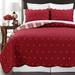 August Grove® Park Row Palmer SquareHoltville Persian Cat 4 oz. Teacup & Saucer Cotton in Red | Queen Quilt + 2 Standard Shams | Wayfair