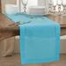Winston Porter Cargile Solid Color Table Runner Polyester in Green/Blue | 16 D in | Wayfair 7B3F58807B6E4F0091E0A028F07E75D2